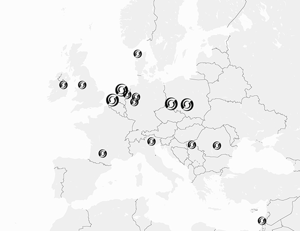 Kaart europa dealers