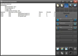 Werkstukdocumentatie in de STYLE besturing